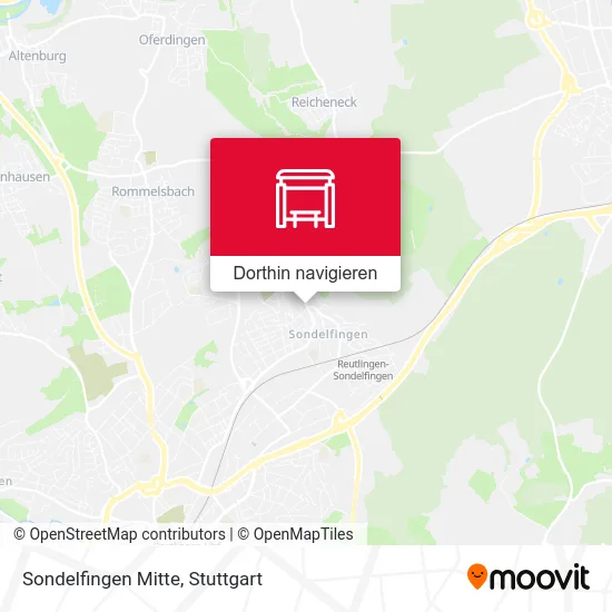 Sondelfingen Mitte Karte