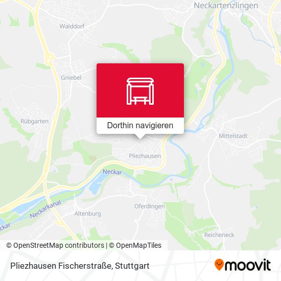 Pliezhausen Fischerstraße Karte