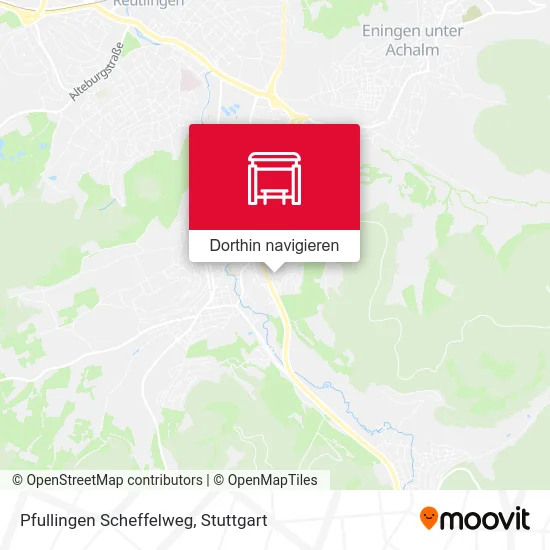 Pfullingen Scheffelweg Karte