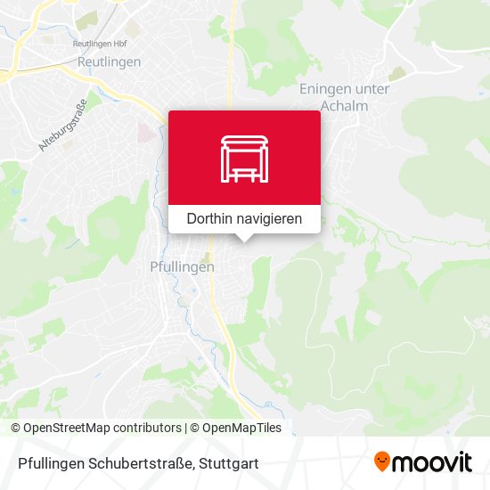 Pfullingen Schubertstraße Karte