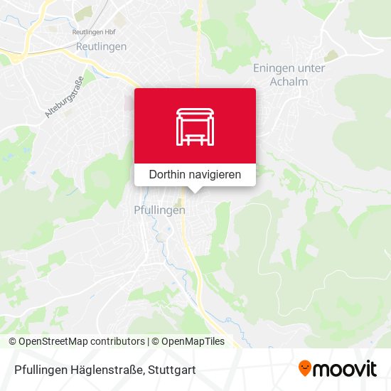 Pfullingen Häglenstraße Karte