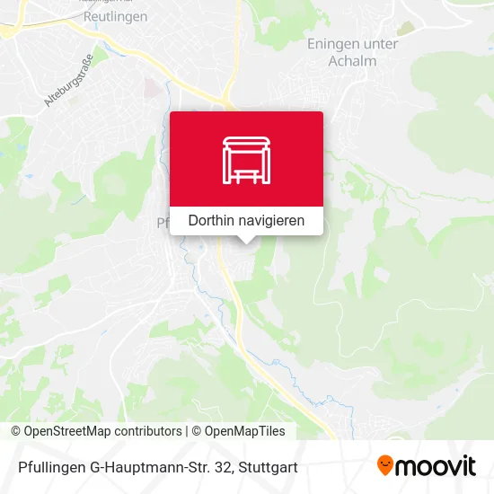Pfullingen G-Hauptmann-Str. 32 Karte