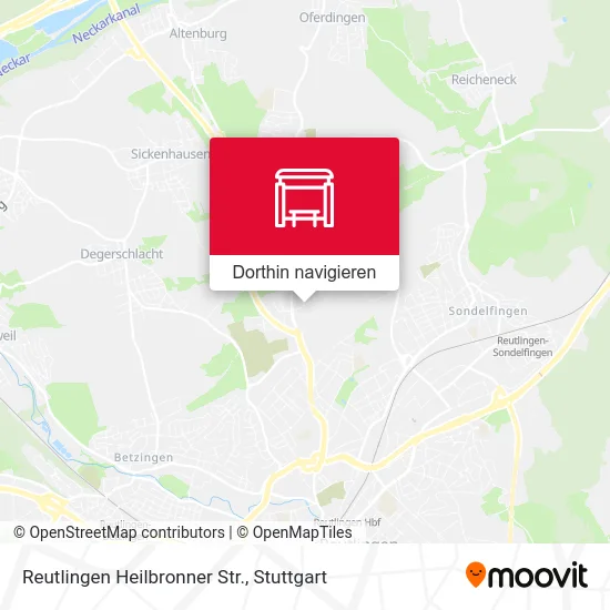Reutlingen Heilbronner Str. Karte