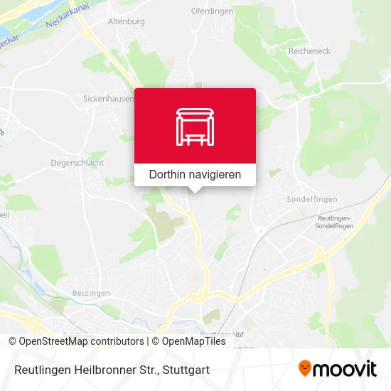 Reutlingen Heilbronner Str. Karte