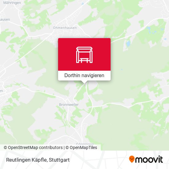 Reutlingen Käpfle Karte