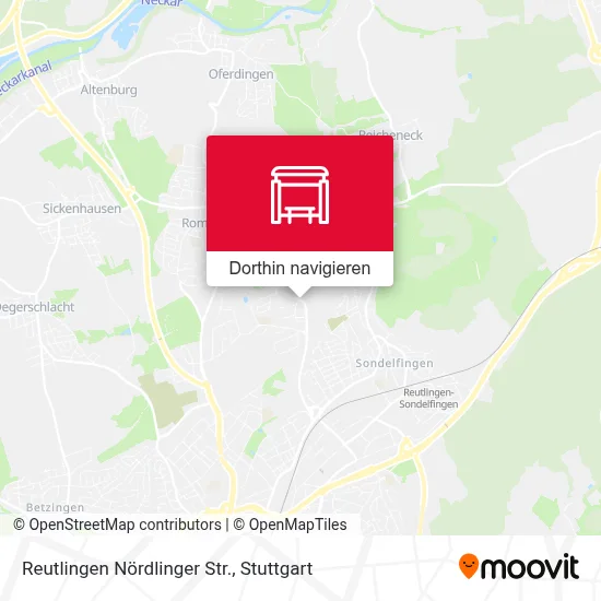 Reutlingen Nördlinger Str. Karte