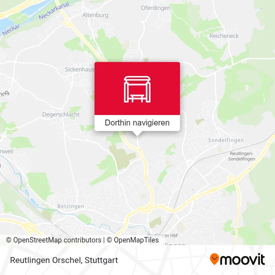 Reutlingen Orschel Karte