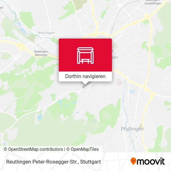 Reutlingen Peter-Rosegger-Str. Karte