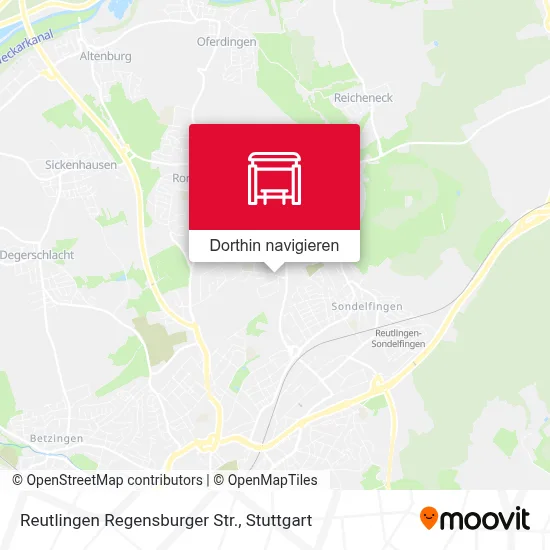 Reutlingen Regensburger Str. Karte
