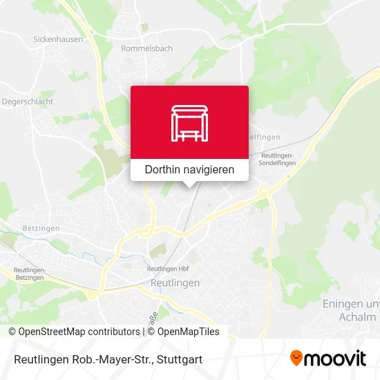 Reutlingen Rob.-Mayer-Str. Karte