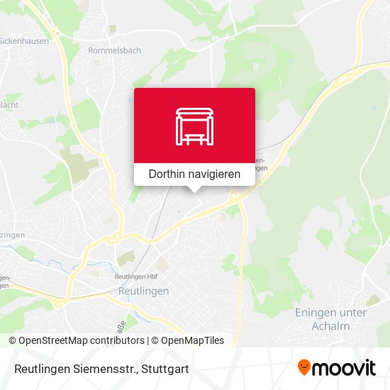 Reutlingen Siemensstr. Karte