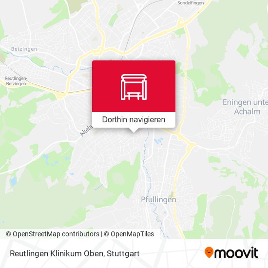 Reutlingen Klinikum Oben Karte