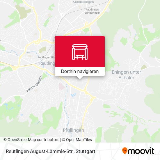 Reutlingen August-Lämmle-Str. Karte