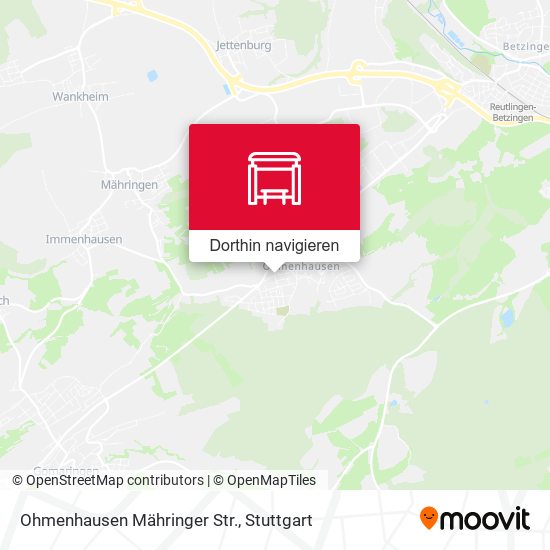 Ohmenhausen Mähringer Str. Karte