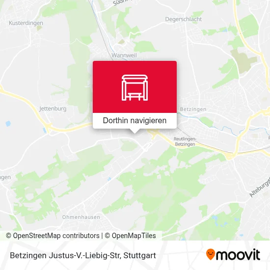 Betzingen Justus-V.-Liebig-Str Karte