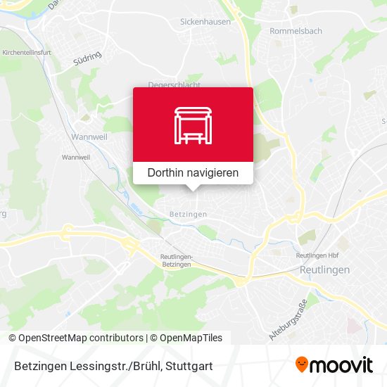 Betzingen Lessingstr./Brühl Karte