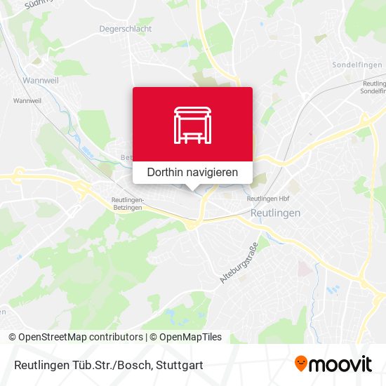 Reutlingen Tüb.Str./Bosch Karte
