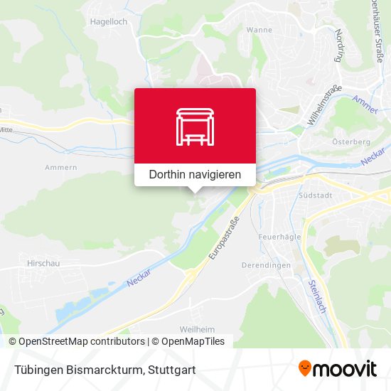 Tübingen Bismarckturm Karte