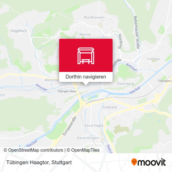 Tübingen Haagtor Karte