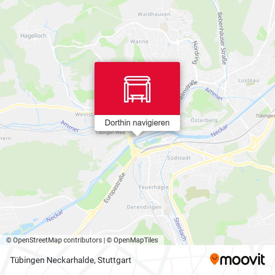 Tübingen Neckarhalde Karte