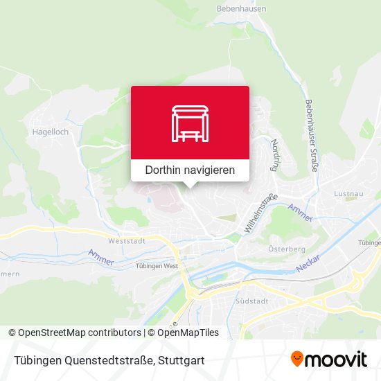 Tübingen Quenstedtstraße Karte