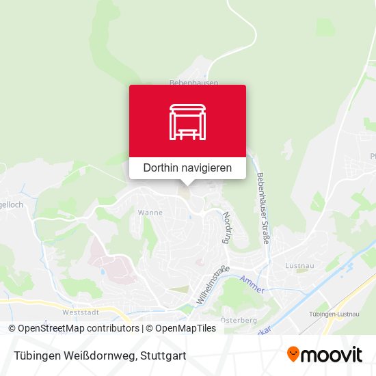 Tübingen Weißdornweg Karte
