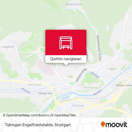 Tübingen Engelfriedshalde Karte