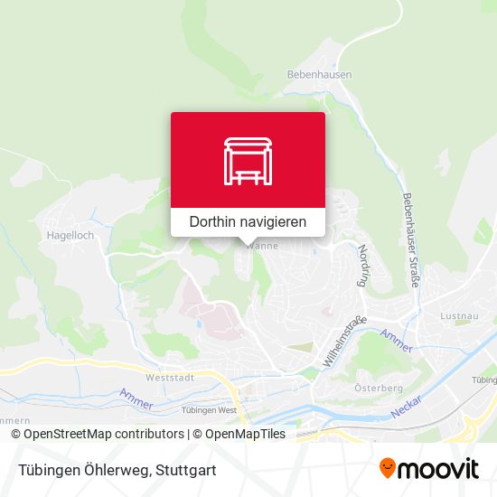 Tübingen Öhlerweg Karte