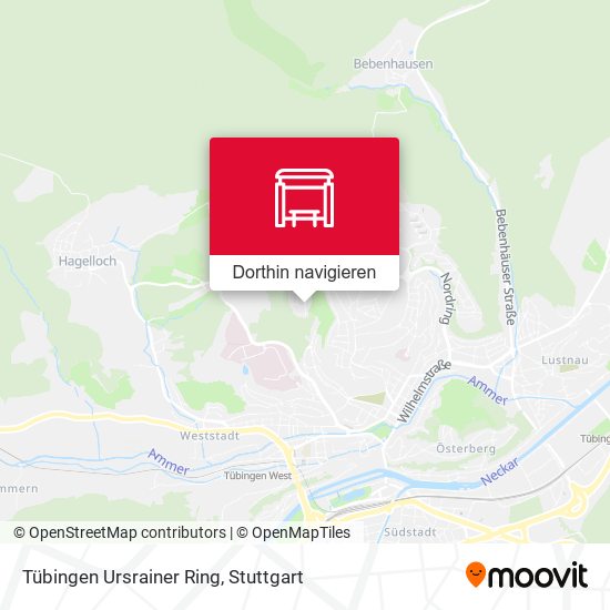 Tübingen Ursrainer Ring Karte