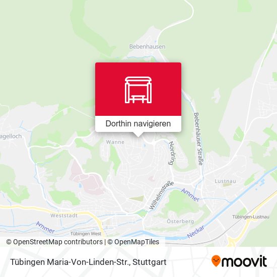 Tübingen Maria-Von-Linden-Str. Karte