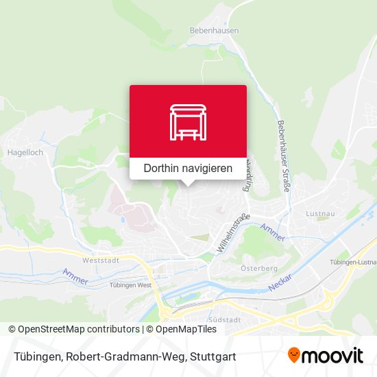 Tübingen, Robert-Gradmann-Weg Karte