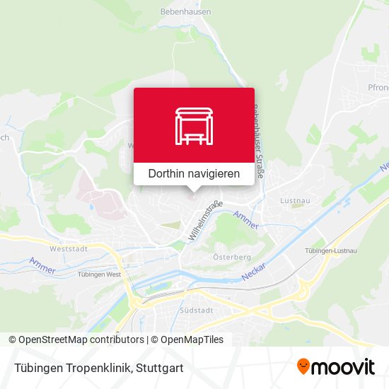 Tübingen Tropenklinik Karte