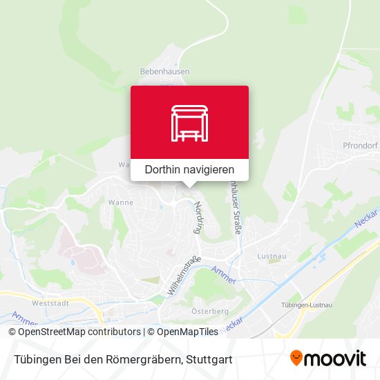 Tübingen Bei den Römergräbern Karte