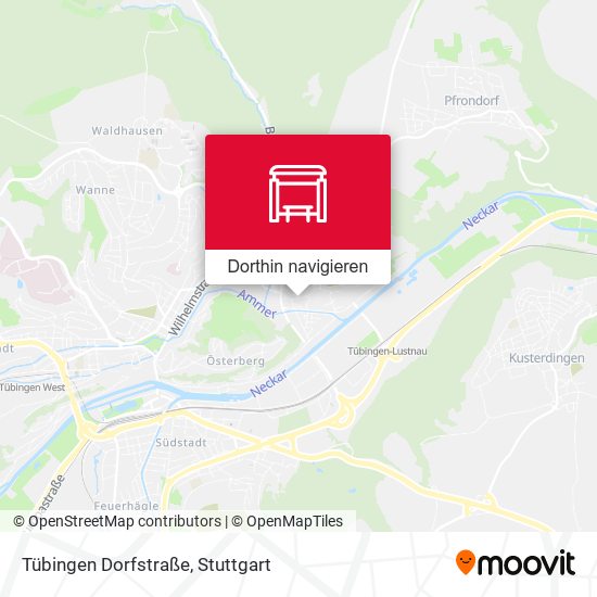 Tübingen Dorfstraße Karte