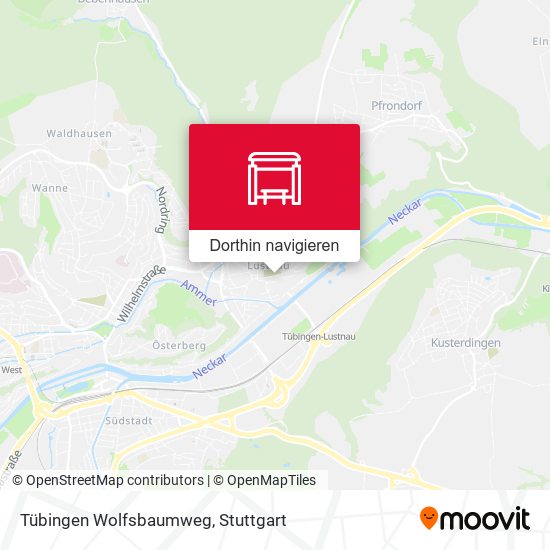 Tübingen Wolfsbaumweg Karte