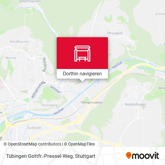 Tübingen Gottfr.-Pressel-Weg Karte