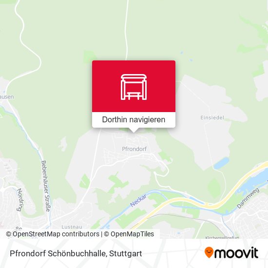 Pfrondorf Schönbuchhalle Karte