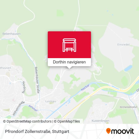 Pfrondorf Zollernstraße Karte