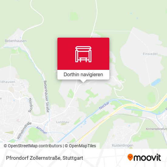 Pfrondorf Zollernstraße Karte