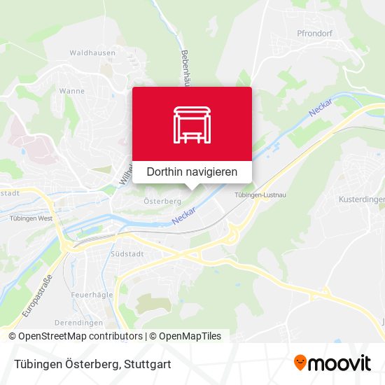 Tübingen Österberg Karte