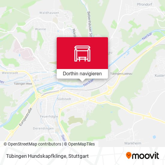 Tübingen Hundskapfklinge Karte
