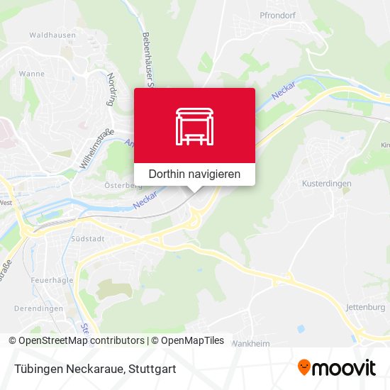 Tübingen Neckaraue Karte