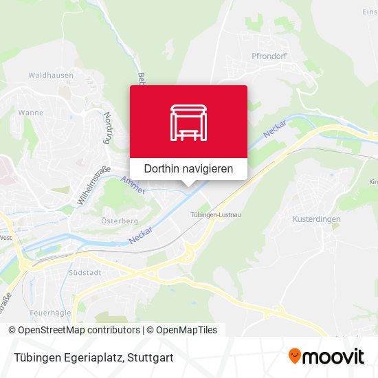 Tübingen Egeriaplatz Karte