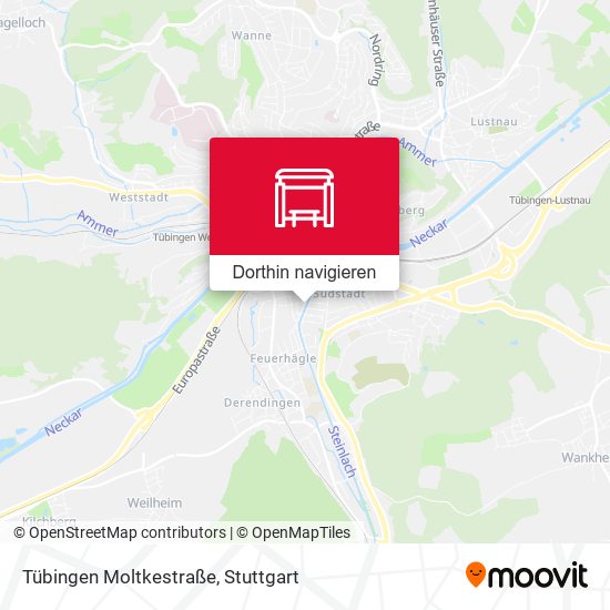 Tübingen Moltkestraße Karte