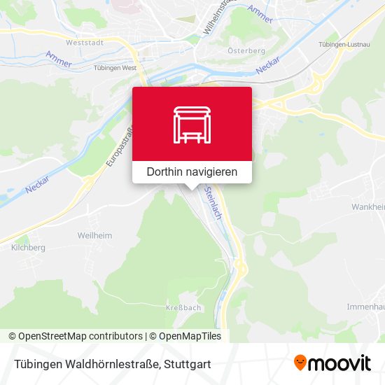 Tübingen Waldhörnlestraße Karte