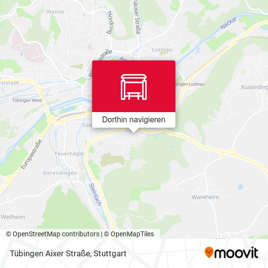 Tübingen Aixer Straße Karte
