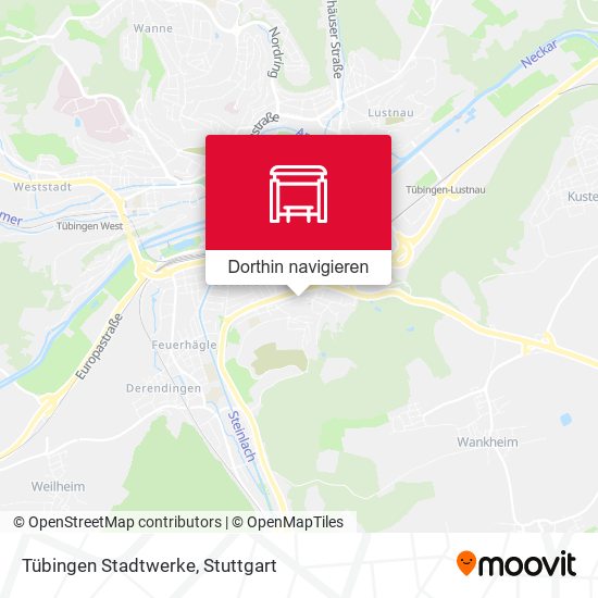 Tübingen Stadtwerke Karte