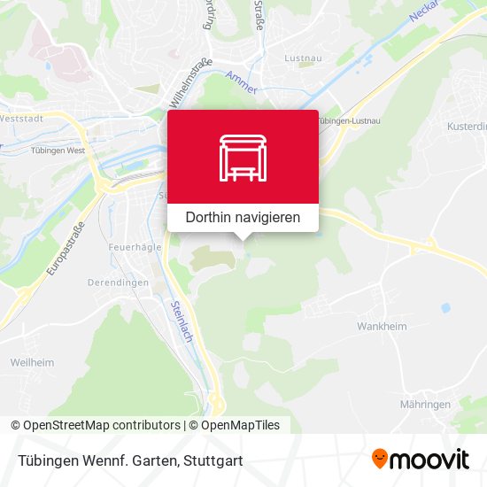 Tübingen Wennf. Garten Karte