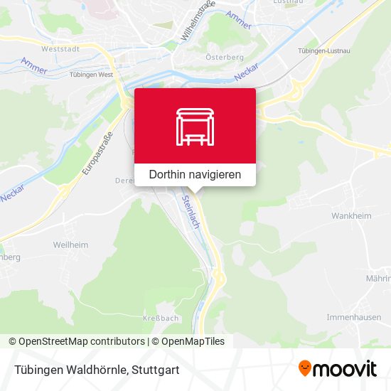 Tübingen Waldhörnle Karte