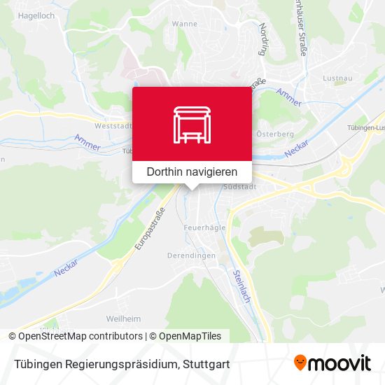 Tübingen Regierungspräsidium Karte